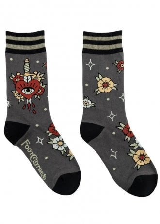 FootClothes Love Hurts Crew Socks