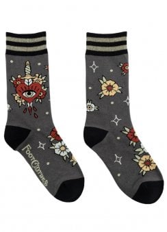Love Hurts Crew Socks