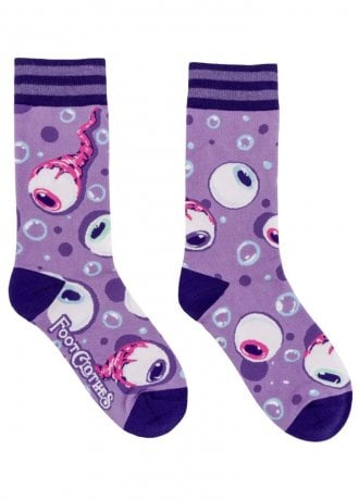 FootClothes Peepers Eyeball Crew Socks