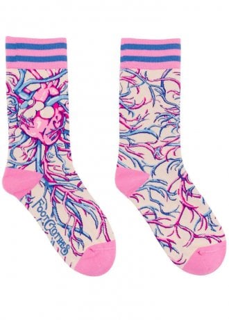 FootClothes Weird Anatomy Aortic Entanglement Crew Socks