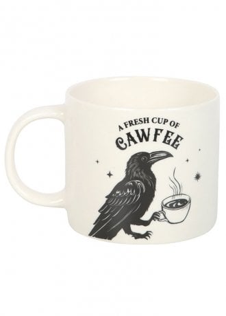 Gothic Homeware A Fresh Cup Of Cawfee Ceramic Mug 