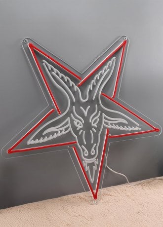 Gothic Homeware Baphomet Neon Sign