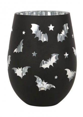 Gothic Homeware Bat Stemless Wine Glass