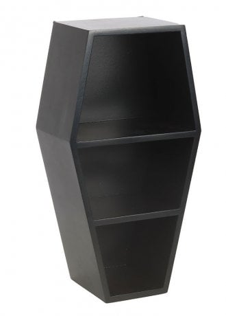 Gothic Homeware Black Coffin Shelf