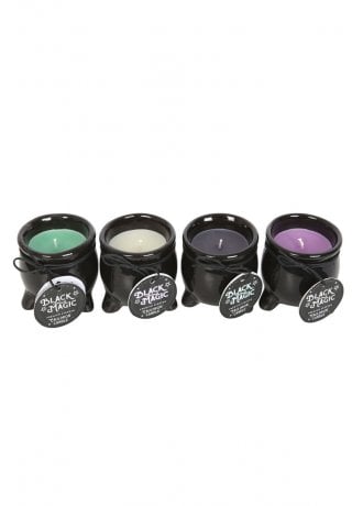 Gothic Homeware Black Magic Cauldron Candle
