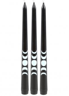 Black Magic Moon Phase Taper Candles
