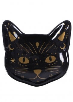 Black Magick Cat Face Trinket Dish