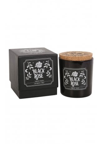 Gothic Homeware Black Rose Scented Candle
