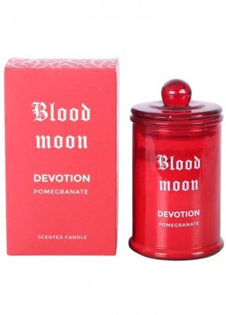 Gothic Homeware Blood Moon Pomegranate Candle Jar
