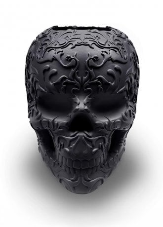 Gothic Homeware Calavera Skull Make Up Brush Holder