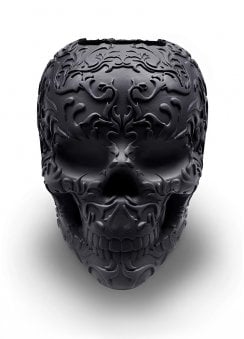 Calavera Skull Make Up Brush Holder