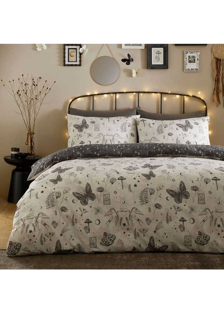 Fusion Men's Grey Celeste Duvet Cover Set Size 1 - Image 4