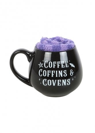 Gothic Homeware Coffee, Coffins & Covens Mug & Socks Set