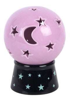 Crystal Ball Tealight Candle & Incense Cone Holder