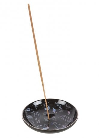Gothic Homeware Crystal Witch Ceramic Incense Plate