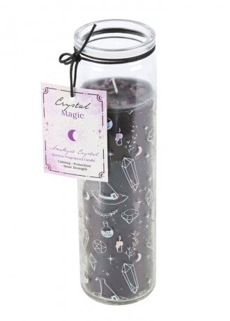 Gothic Homeware Crystal Witch Print Jasmine Tube Candle