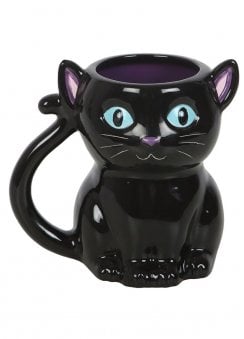 Cute & Creepy Black Cat Mug