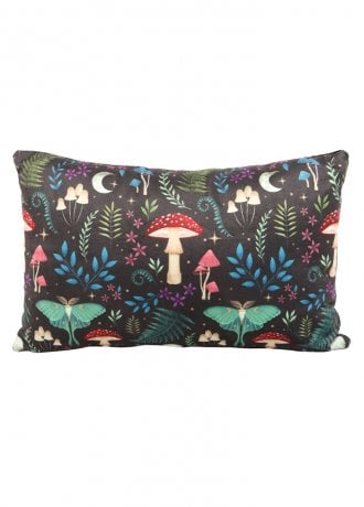 Gothic Homeware Dark Forest Print Rectangular Cushion