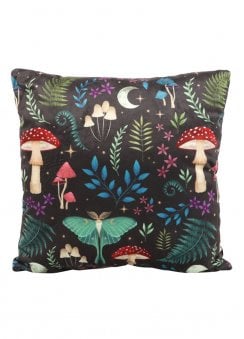 Dark Forest Print Square Cushion