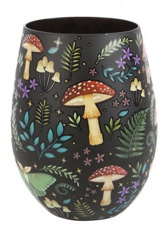 Gothic Homeware Dark Forest Stemless Wine Glass