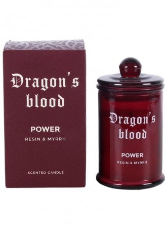 Gothic Homeware Dragon’s Blood Resin & Myrrh Candle Jar