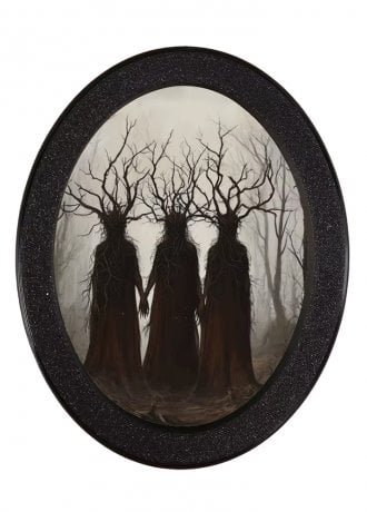 Gothic Homeware Enchanted Forest Oval Wall Art