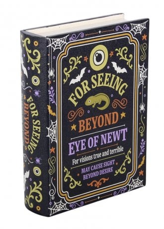 Gothic Homeware Eye Of Newt Spell Book Shaped Storage Box
