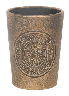 Garden Witch Bronze Effect Plant Pot