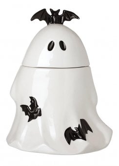 Ghost With Bats Cookie Jar