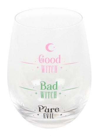 Gothic Homeware Good Witch, Bad Witch Stemless Glass
