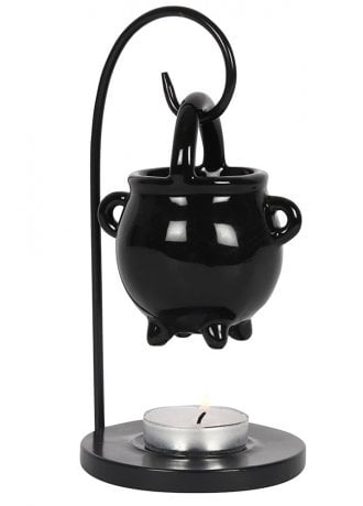 Gothic Homeware Hanging Cauldron Oil Burner