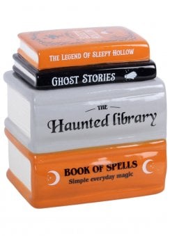 Haunted Library Book Stack Oil Burner