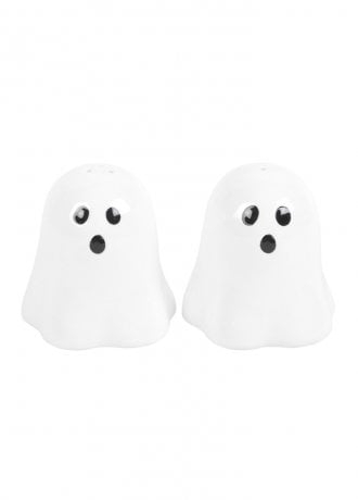 Gothic Homeware Hey Boo Ghost Salt And Pepper Shakers
