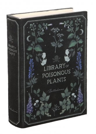 Gothic Homeware Library Of Poisonous Plants Book Shaped Storage Box