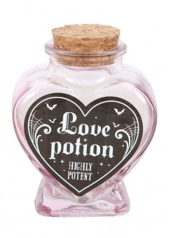 Love Potion Decorative Glass Heart Potion Bottle