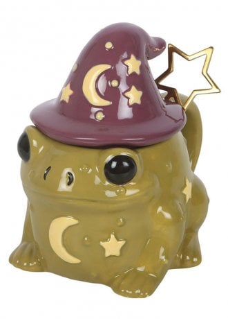 Gothic Homeware Magic Toad Shaped Mug With Spoon