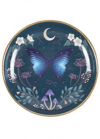 Gothic Homeware Midnight Moth Trinket Dish