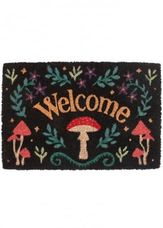 Gothic Homeware Mushroom Welcome Doormat