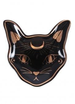 Mystic Mog Cat Face Trinket Dish