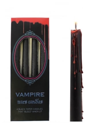 Gothic Homeware Pack of 4 Vampire Tears Candles