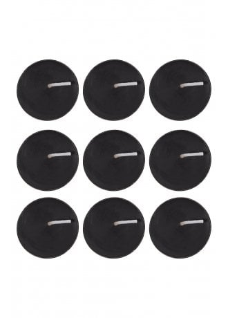 Gothic Homeware Pack of 9 Opium Scented Black Tealights