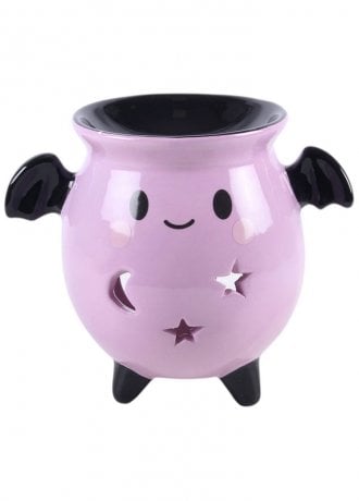 Gothic Homeware Pastel Bat Brew Cauldron Oil Burner