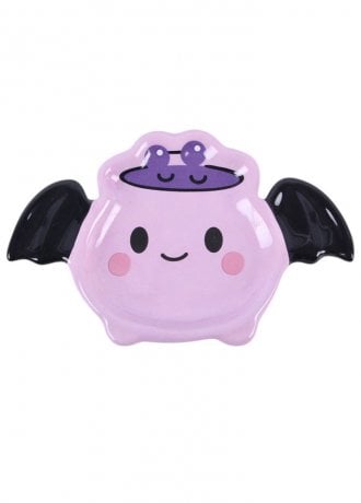Gothic Homeware Pastel Batbrew Cauldron Trinket Dish