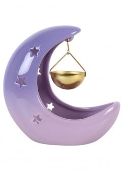 Pastel Crescent Moon Hanging Oil Burner