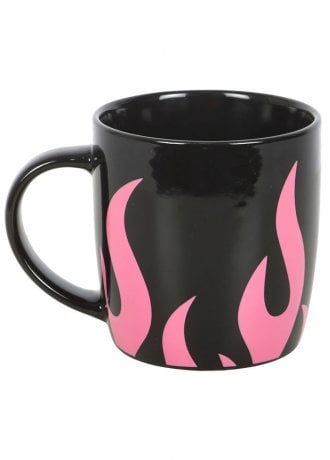 Gothic Homeware Pink Flame Mug