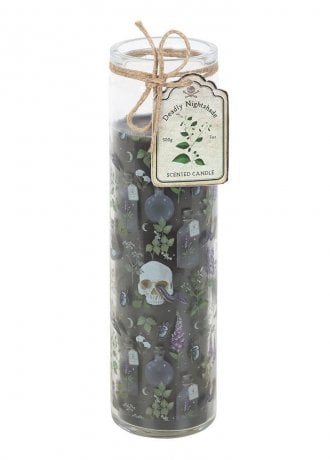 Gothic Homeware Poisonous Plants Deadly Nightshade Tube Candle