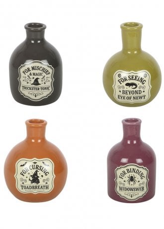 Gothic Homeware Potion Bottle Vase Set