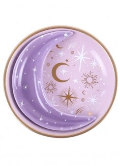 Purple Moon Stacking Trinket Dishes