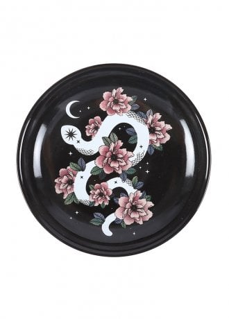 Gothic Homeware Serpentine Floral Snake Ceramic Trinket Dish
