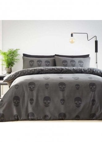 Gothic Homeware Skulls Printed Duvet Set